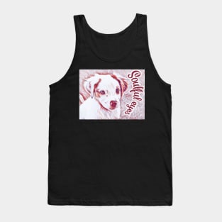 Soulful eyes Brittany Spaniel puppy Tank Top